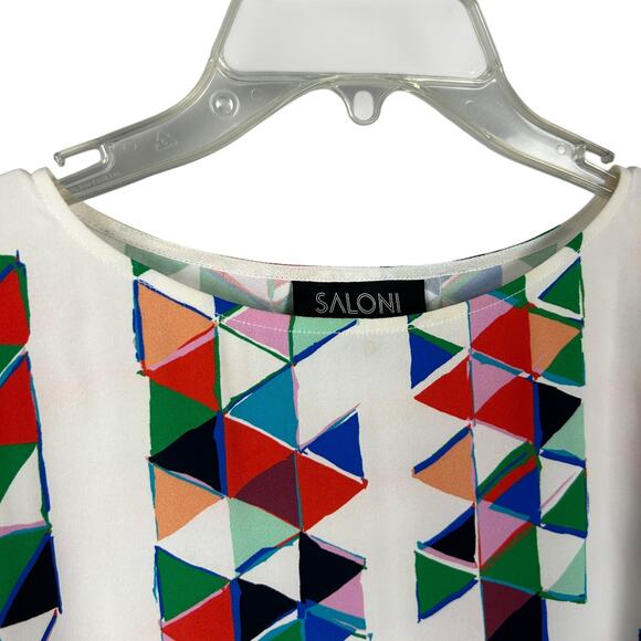 Saloni Geometric Patterned Kaftan Swim Cover One Size - Picture 4 of 6